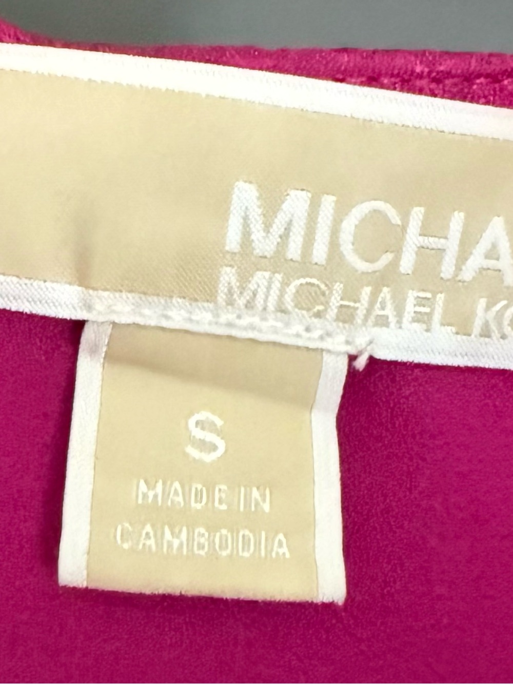 Michael Kors Fuchsia Ruffle Wrap-Like Dress - Picture 3 of 5